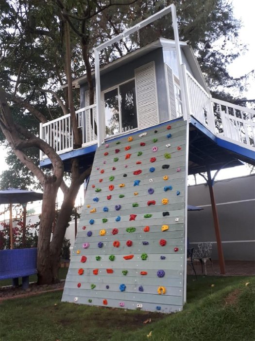 Muro en madera plástica