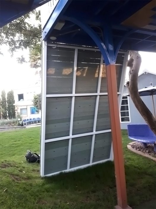 Muro en madera plástica