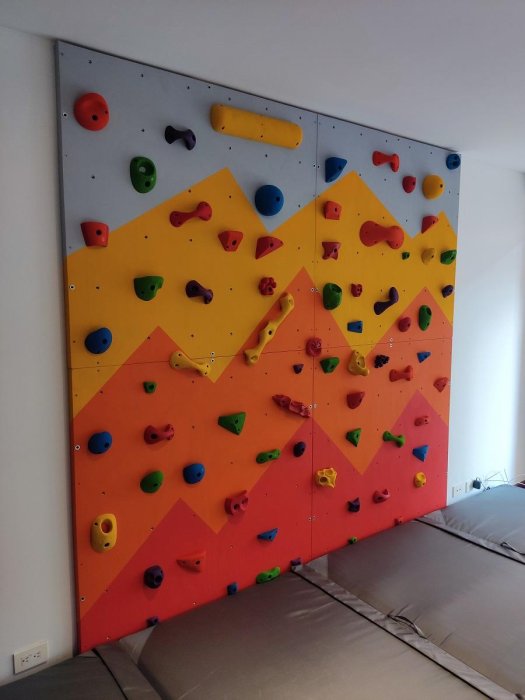 Muro para el hogar naranja